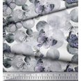 thumbnail image 2 of Soimoi Georgette Viscose Fabric Dot & Butterfly Printed Craft Fabric by The Yard 42 Inch Wide, 2 of 3