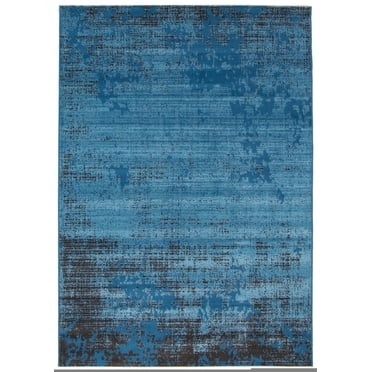 ECARPET Traditional Style Area Rug for Dining Room, Living Room and Bedroom Vivian Blue