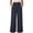 Dark Gray, variant on Lovzfmll Women's Wide Leg Pants, Solid Color Denim-Look with Pockets, Casual Loose Ankle Length Pants Black, S