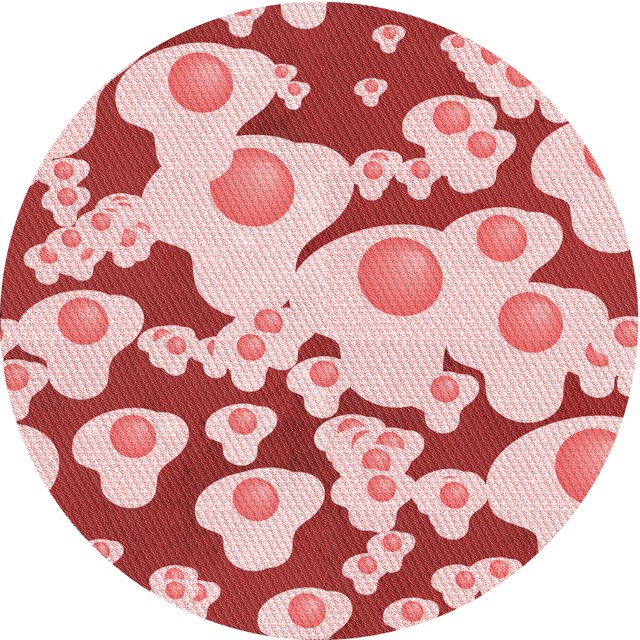 Ahgly Company Tapis d'Intérieur Lavables en Machine, Carrés de Transition Rose Foncé, Carrés de 3'