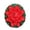 Red, variant on Flowers Home for Living Room and Entryway— Polyester for Indoor Use, 28 cm, Red