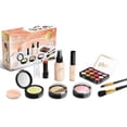 thumbnail image 1 of Makeup Toy Set For Girls With Simulation Cosmetics And Brushes 7.09X4.72X2.36In Black Plastic Pretend Play Washable Accessories Creativity Development Social Interaction Black, 1 of 6