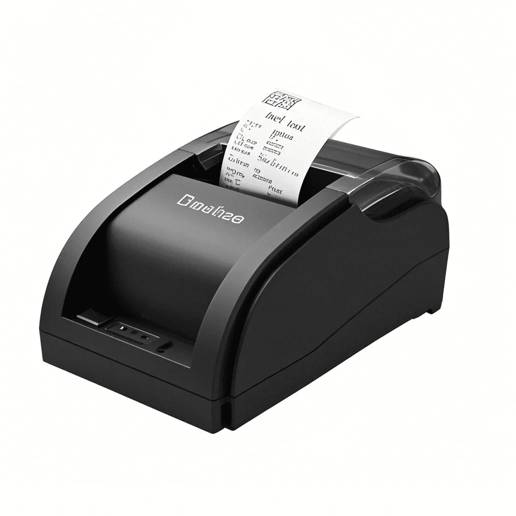 58A High-Speed 90mm/s USB Thermal Receipt Printer, 2-inch 58mm Paper Width, Supports Windows/Android, Drawer Compatible, 110-130V US Plug, Includes 1 Thermal Paper Roll, 384 Dots/Line, 1D/2D
