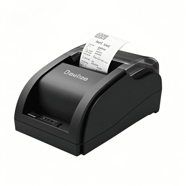 58A High-Speed 90mm/s USB Thermal Receipt Printer, 2-inch 58mm Paper Width, Supports Windows/Android, Drawer Compatible, 110-130V US Plug, Includes 1 Thermal Paper Roll, 384 Dots/Line, 1D/2D