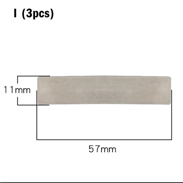 3 Pcs Plaques de Valve de Tête de Pompe de Compresseur d'Air Silencieuses Sans Huile, Machine à Piston à Courroie