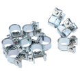 thumbnail image 1 of 10pcs Hose Clamps Fuel Line Clips Clamp for Petrol Pipe Ø 9 - 11mm, 1 of 8