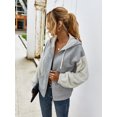 thumbnail image 3 of REDHOTYPE Women's Button Long Sleeve Brushed Jacket Coats with Pockets, 3 of 7