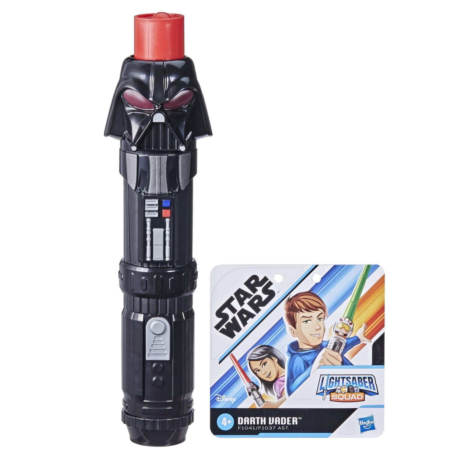 Star Wars Lightsabler Squad, sabre laser Darth Vader à lame rouge extensible, accessoire de déguisement, jouet pour enfants, à partir de 4 ans