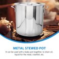 thumbnail image 2 of Crawfish Cook Pot Stainless Steel Bucket Meta Stewed Pot Metal Stockpot Seafood Stew Pot, 2 of 8