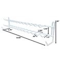 thumbnail image 3 of Huji Wall Mount Tie and Belt Rack Organizer, White (2 Pack), 3 of 3