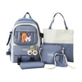 thumbnail image 2 of EGNMCR Elementary School Backpack Large Capacity Messenger Bag Beam Bag Pencil Case School Bag Handbag Sportbag Backpack, 2 of 3
