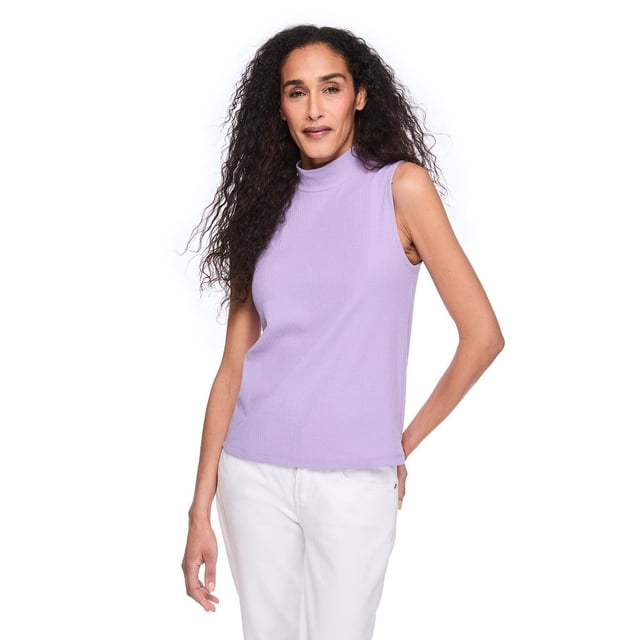 Iyla Women'S Mock-Neck Rib Top