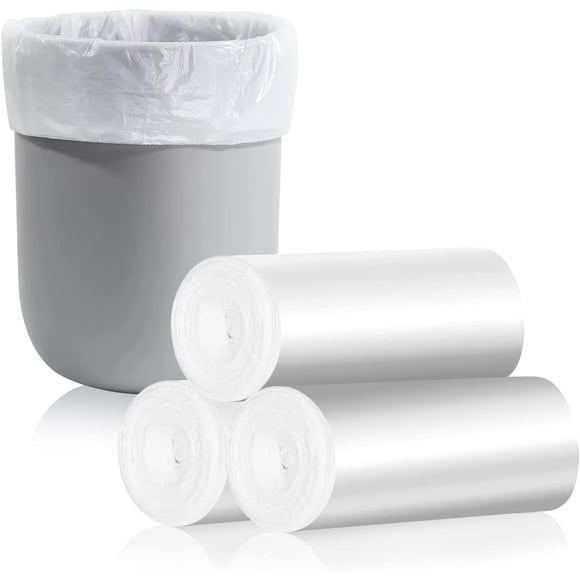 CHARMOUNT 4 Gallon Trash Bag - Unscented 4 Gallon Garbage Bags for Bathroom, Kitchen, Bedroom, 105 Count (15 Liter) \u2026