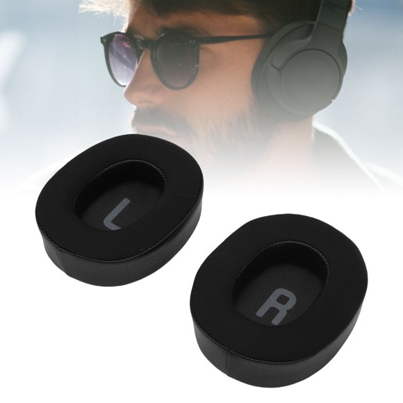 Coussins d'Oreille pour Casque, Tissu en Soie Glacée Respirant Coussinets de Remplacement pour Casque Sans Fil pour Tune 700BT 710BT 720BT pour Entretien