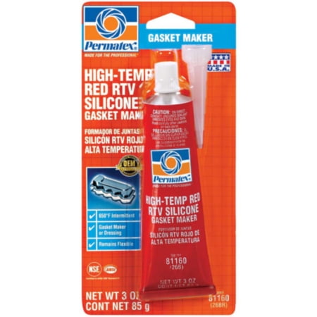 Permatex High-Temp Red RTV Silicone Gasket (3 oz.)