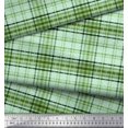 thumbnail image 2 of Soimoi Cotton Voile Fabric Window Pane Check Print Fabric by The Yard 56 Inch Wide, 2 of 3