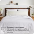 thumbnail image 4 of Bare Home Body Pillowcase - Envelope Closure - Ultra Soft - Double Brushed - Cream, 4 of 6