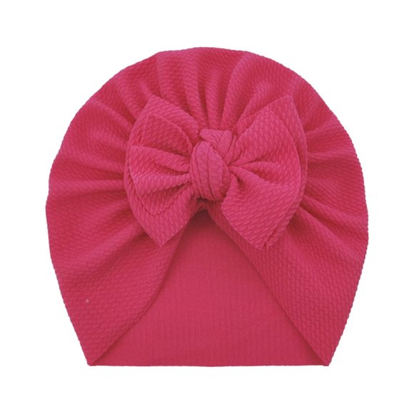 Baby Hats & Caps Knitted Bowknot Cap Toddler Turban Elastic Baby Hat for Boys and Girls Care Accessories