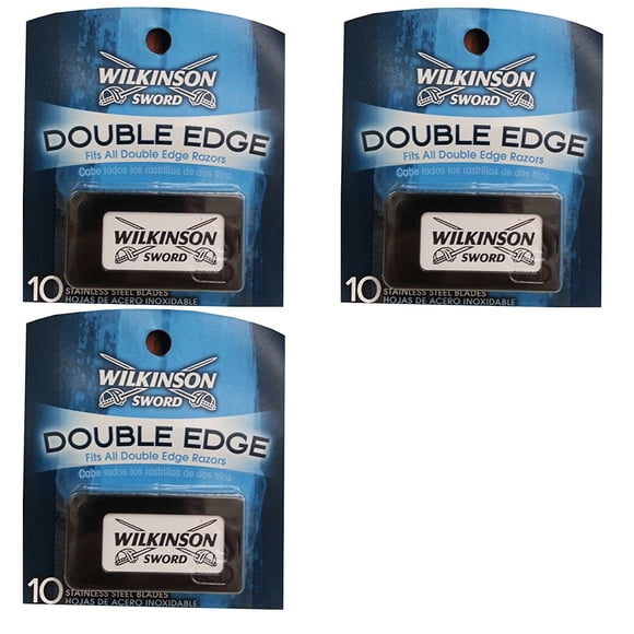 Wilkinson Sword Double Edge Razor Blades, 10 ct. (Pack of 3)