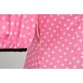thumbnail image 4 of Robe d'Été pour Femmes Robe Décontractée à Pois Manches Courtes Années 1950 Soirée Bal Robe Vêtements Adultes Femme Rose Taille TG, 4 of 7