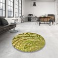 thumbnail image 4 of Ahgly Company Machine Washable Indoor Square Transitional Oak Brown Area Rugs, 5' Square, 4 of 7