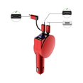 thumbnail image 1 of TopLLC 3-in-1 Retractable Fast Charging Car Adapter,60W Super Fast Charging on Clearance, 1 of 1