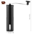 thumbnail image 4 of Manual Coffee Grinder Portable Hand Coffee Grinder with Adjustable Setting Conical Ceramic Burr Grinder Stainless Steel Coffee Mill for Drip Coffee Espresso for Home and Travel, 4 of 7