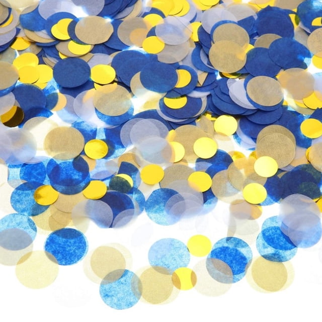 Maoww Mélange de Couleurs Mariage avec des Bouts de Papier Ronds Dispersés