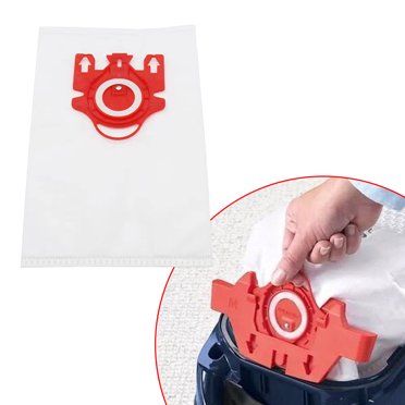 15 Pack Replacement Vacuum Cleaner Bags Effective Dust Filtration Compatible with Miele/Fjn/3D Automatic Dirt Disposal Bags