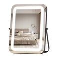 thumbnail image 1 of Gymax Miroir de Maquillage à DEL 3 Couleurs 16 Pieds' x 12 Pieds' Rotation à 360° Gradable Commande Tactile Noir, 1 of 9