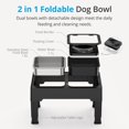 thumbnail image 2 of GHSDFBB Raised Dog Bowls for Large Dogs, Elevated Dog Bowl Stand with Leak Proof Dog Bowl, Stainless Steel Dog Bowl, Height Adjustable for Small, Medium and Large Dogs, 2 of 7