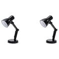 thumbnail image 1 of Redempat Folding Reading Lamp Adjustable Book Lamp Bedroom Small Night Lights Book Clip Light Warm Light Eye Protection Table Lamp black 2Set, 1 of 6