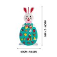 thumbnail image 3 of Vaidha Easter DIY Craft Kit for Kids | Reusable Fabric Rabbit Wall Hanging Decor with Ornaments | Creative Holiday Activity for Boys and Girls, 3 of 7