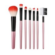 TopLLC Eyeshadow 7 Pcs Wood Makeup Brush EyeShadow Brush Cosmetics Blending Brush Tool Makeup Brush