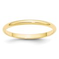 thumbnail image 1 of 10KY 2mm LTW Half Round Band Size 10.5 Size 10.5, 1 of 4