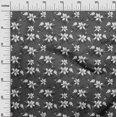 thumbnail image 3 of oneOone Georgette Viscose Dark Gray Fabric Floral Sewing Craft Projects Fabric Prints By Yard 42 Inch Wide, 3 of 4