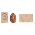 thumbnail image 1 of (2-Pack) Rinsvye Diy Baking Moulds Wooden Bewitched Collectibles Cookie Moulds Embossing Winter Cookie Boxes Craft Decorative Baking Tools Rabbit Cookie Jar for Christmas Thanksgiving Christmas Kitc, 1 of 7