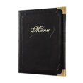 thumbnail image 1 of davian Menus Cover for Service Guide Book Refillable Menu Organizer Price List Book Black, 1 of 8