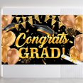 thumbnail image 1 of ⚡ Big Sale ! EXtraLarge Congrats Grad Banner 180x110 Cm | Graduation Party Decorations 2023 Black And Gold | Graduation Banner 2023 | Graduation Decorations Class Of 2023 | Red 2023 Graduatio, 1 of 8