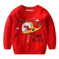thumbnail image 2 of Chandail à Manches Longues Bébé Pull Garçons Automne Pull Enfant Hiver Pull à Manches Longues à Bas Col Rond Chemise 2-8T, 2 of 8