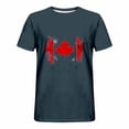 thumbnail image 3 of Styesk T-Shirts pour Homme Imprimé Col Rond Décontracté Mode Manches Courtes Chemisiers Col Rond Chemises, 3 of 3