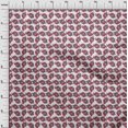 thumbnail image 3 of oneOone Silk Tabby Fabric Leaves & Floral Block Printed Craft Fabric BTY 42 Inch Wide, 3 of 4