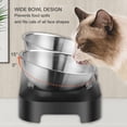 thumbnail image 2 of Gamelles pour Chien Surélevées Ajustables, LIVINGbasics Bol d'Eau et de Nourriture Surélevé en Acier Inoxydable Incliné à 15°, Matériau de Qualité Alimentaire Sans Stress, Antidérapant et Anti-Déversement, Bols d'Alimentation pour Animaux, 2 of 8