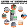 thumbnail image 4 of Binwennn 50mL Functional Glue Wood Glass Ceramic Special Transparent Quick Drying Glue Universal Glue Face Jewelry Glue Leaf Glue Glue for Metal to Metal 30 Glue Sticks Rhinestone Fabric Glue Tire, 4 of 7