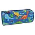 thumbnail image 1 of Pen+Gear Dinosaur Design Barrel Pencil Pouch, Blue Polyester, Elementary School, 1 of 4