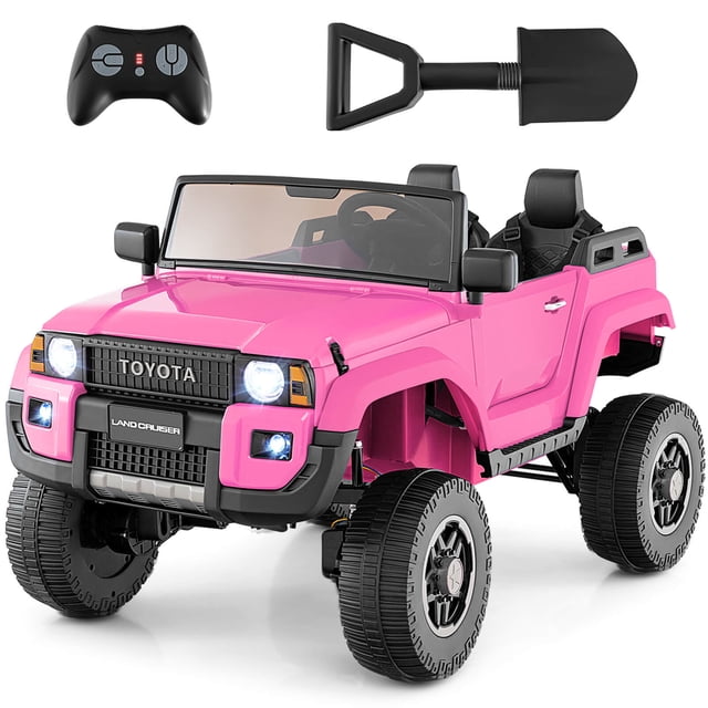 Costway 24V 2 Seater Ride on Car for Kids Licensed Toyota LC250 Ride on Truck with Remote