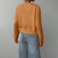 thumbnail image 4 of ManxiVoo Cardigan Court à Boutons pour Femmes, Manches Longues, Col Ras du Cou, Chandail Tricoté, Mignon, Tenue Décontractée, Taille TG, Or, 4 of 7