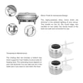 thumbnail image 4 of Ensemble de 4 Chafers Chafing Dish 9 L/8 Q Poêles en Acier Inoxydable Traiteur Format Double, 4 of 8