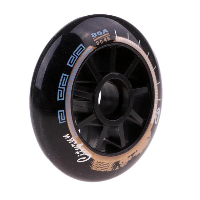 tredstone Roues de Patinage de Vitesse Extérieur Intérieur Roues de Patin en Ligne Outil 90mm Noir