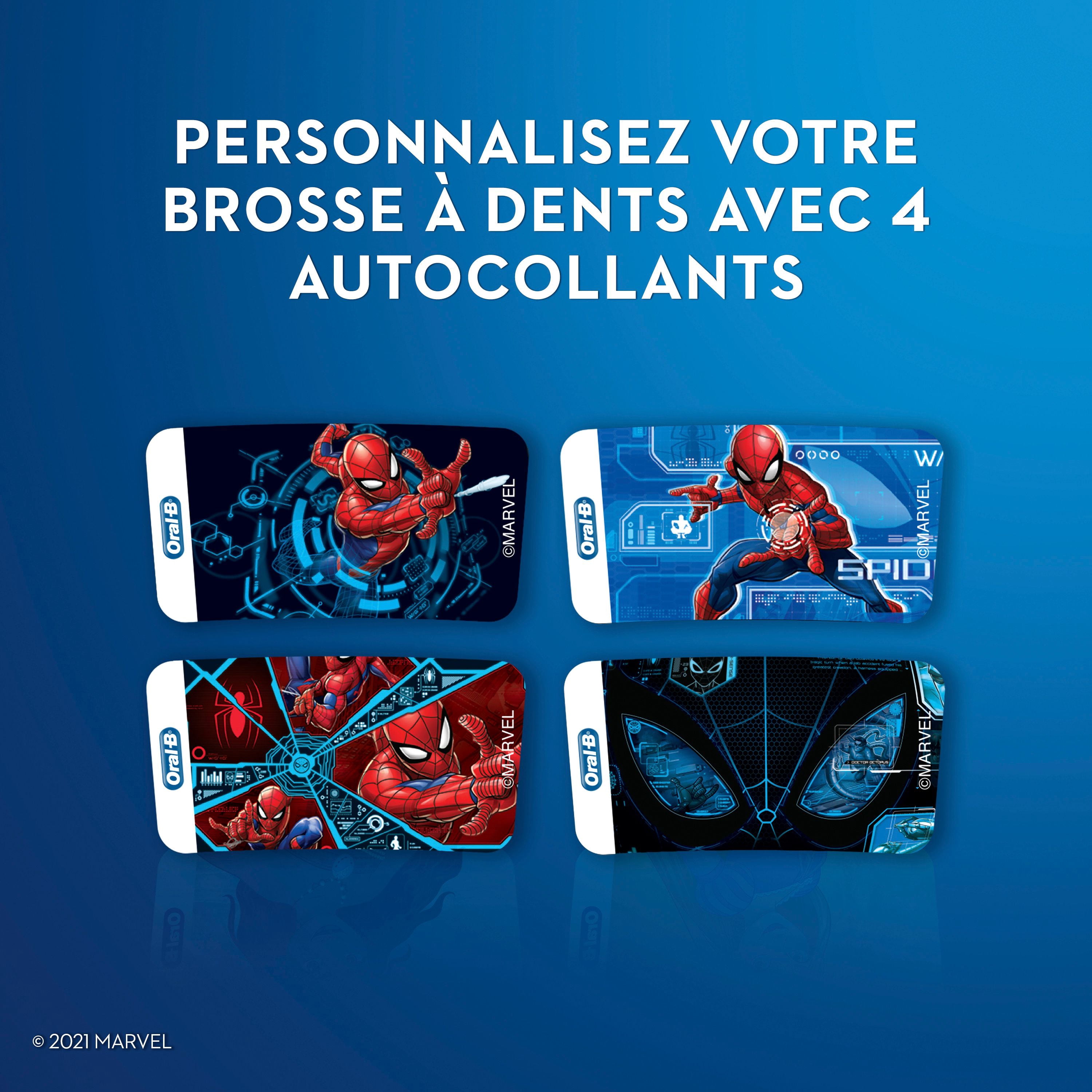 Oral-B Brosse à Dents Électrique pour Enfants avec Marvel's Spiderman, pour Enfants 3+
